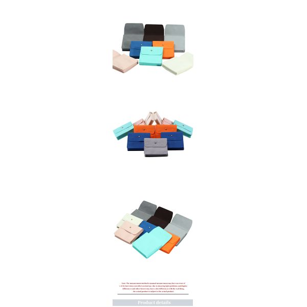 Upscale Anti Scratch Mini Velvet Jewelry Pouches Flip Open Luxury Small Velvet Bags