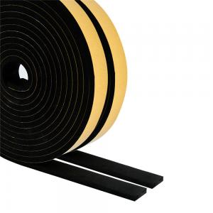 Quality 14 Inch Thick Foam Weather Stripping Black Foam Soundproof Tape For Windows wholesale