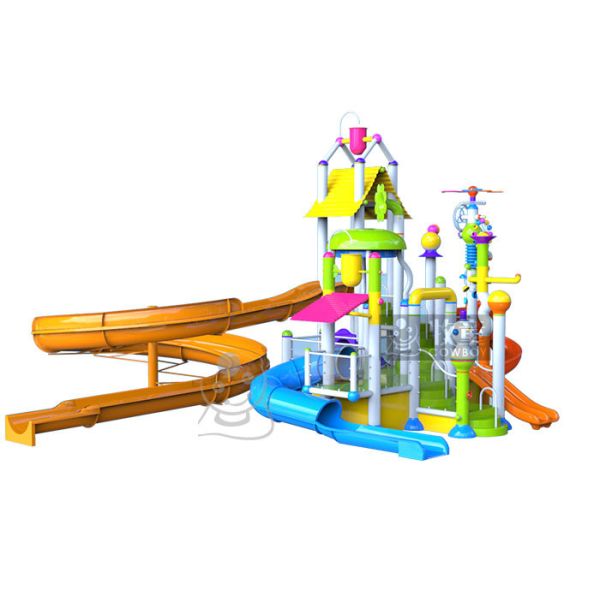 Flexibly Design Spray Water Park / Spray Park Equipment Easy Maintenance