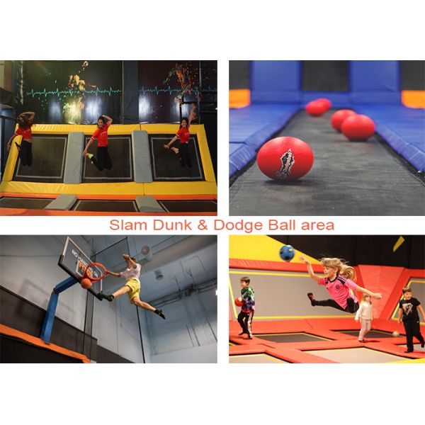 Commercial Jump Trampoline Park high jumping performance soft padded with foam pit