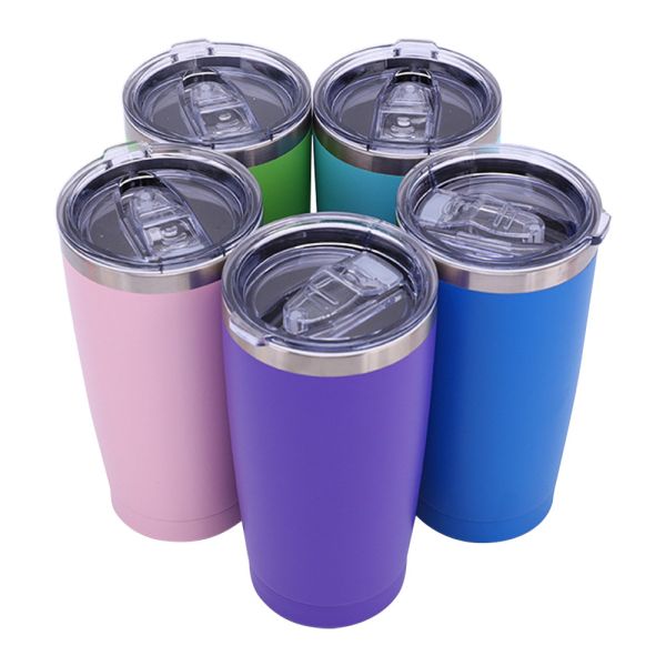 20 Oz Stainless Steel Double Wall Vacuum Vasos Travel Cup Tumbler Thermal Coffee Mug Cup With Lid