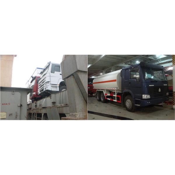 Yellow 371HP 6X4 20000L Diesel Fuel Tanker Truck