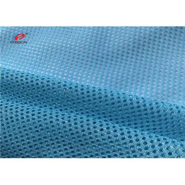 Big Hole Black Sportswear Mesh Fabric , Stretched Athletic Apparel Fabric
