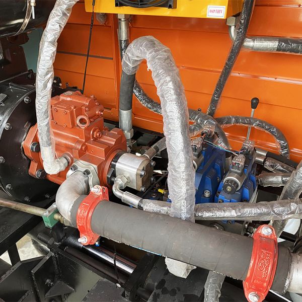 High Efficiency Mini diesel Concrete Pump Diesel Concrete Trailer Pump with Remote Concrete Pump Construction Machinery