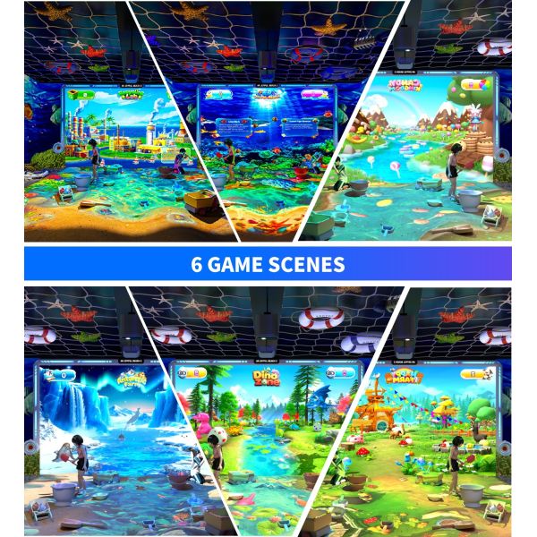 Multi Game Projection AR Beach AR Beach 6 Interactive Projection Games