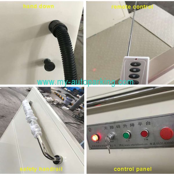 Family Use Wheelchair Lift Electric Disabled Lift for Elder with 6m 250kgs