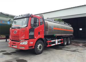Quality FAW J6 6x4 Type 260hp~280hp 24000 Liter Fuel Tanker Truck With BF6M1013-28 Engine wholesale