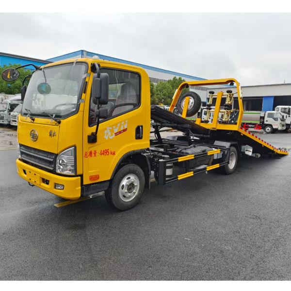 FAW New Brand 4x2 5 Tons Tow Truck Wrecker Truck With 6M Flat Bed
