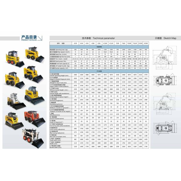 2800kg Capacity Mini Skid Steer Loader with Hydraulic Control System and Versatility