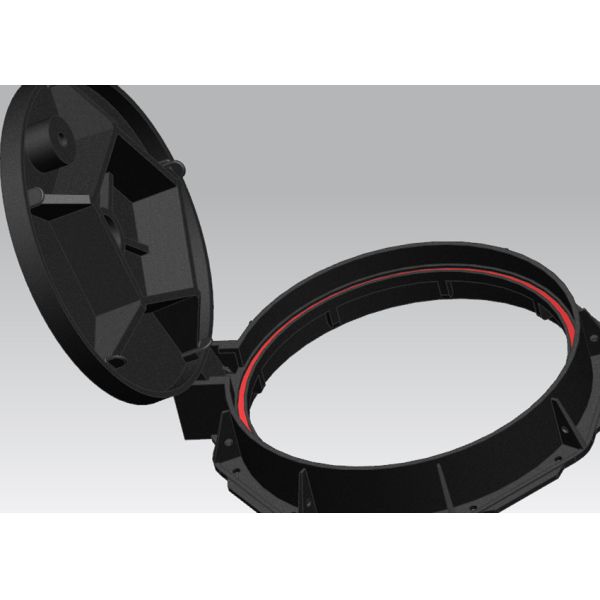 Class A15 Ductile Iron Manhole Cover Anti Rust DIN BS ASTM EN124 Standard