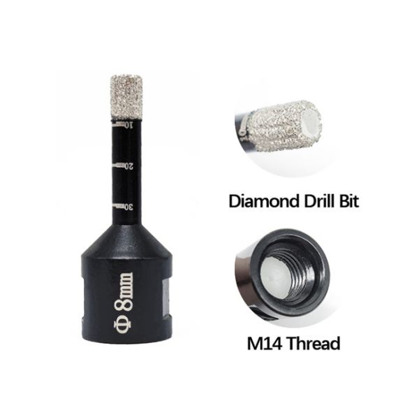 45mn Diamond Masonry Core Drill Bit 6mm 12mm 14mm For Power Drill