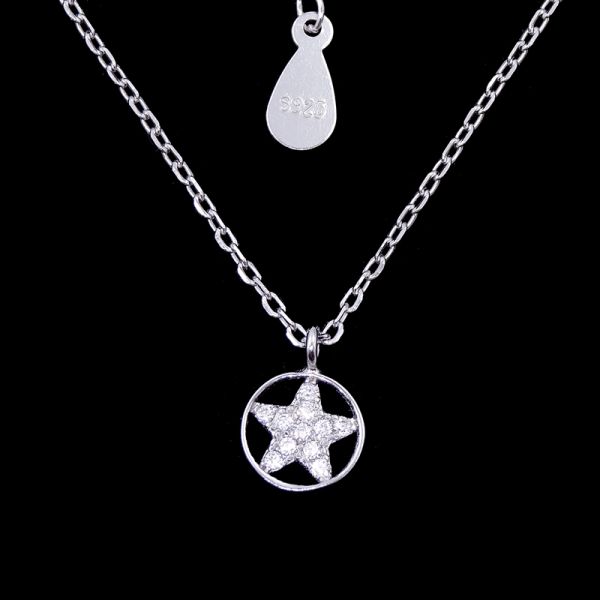 Italy Style Silver Pearl Necklace / Blank 925 Sterling Freshwater Pearl Drop Necklace