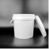 Round Plastic Round Buckets Durable 20 Liters With Lids for sale