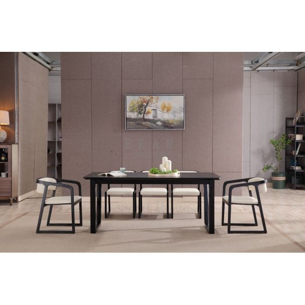 European Style Wood Furniture Square Dining Table