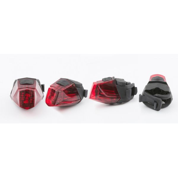 Bike Red Light With Flash Mode And Rubber Strap Mounting