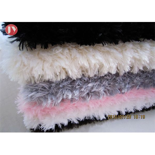 Steamed Shaggy PV Plush Fabric , Soft Plush Fabric Stuffed Animal Bear Toy