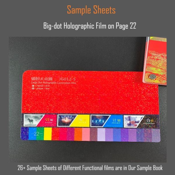 Transparent Starlight Sparkle No Adhesive CPP Thermal Paper Laminating Film for Packaging & Printing Industry