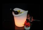 Portable 5l Plastic LED Champagne Ice Bucket With Rechargeable Battery Power