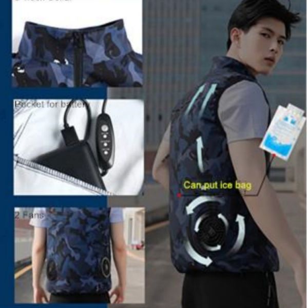 OEM service Outdoor wear Fan Cooled Jacket 5V With USB Switch Cable