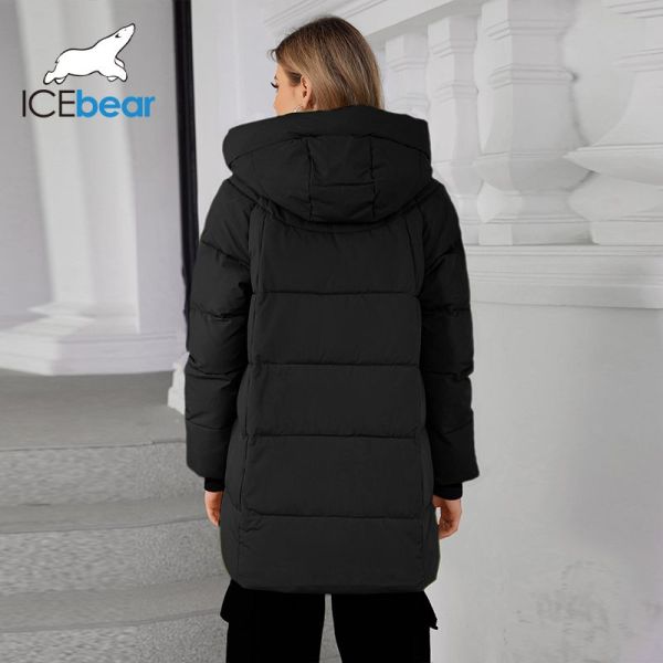 Bio Womens Black Puffer Jacket 83cm 85cm 87cm 89cm Long Padded Coat
