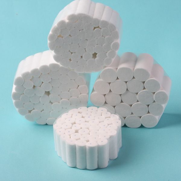 Sterile Small Size Dental Cotton Rolls White Color For Medical / Personal Care
