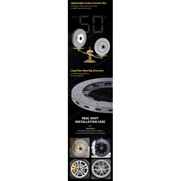 Heur Carbon Ceramic Brake Discs For Benz Glb Gls G300 Upgrade 370mm Front Set