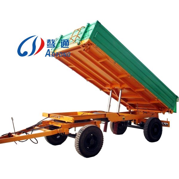 12R22.5 Tire 20tons 30tons Fence Trailer Bulk Cargo Tractor Hydraulic Dump Full Trailer