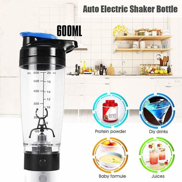 Wholesale 600ML Electric Protein Mixer Shaker Bottle Portable Mini Juicer Plastic Self Stirring Coffee Mug Eco Friendly