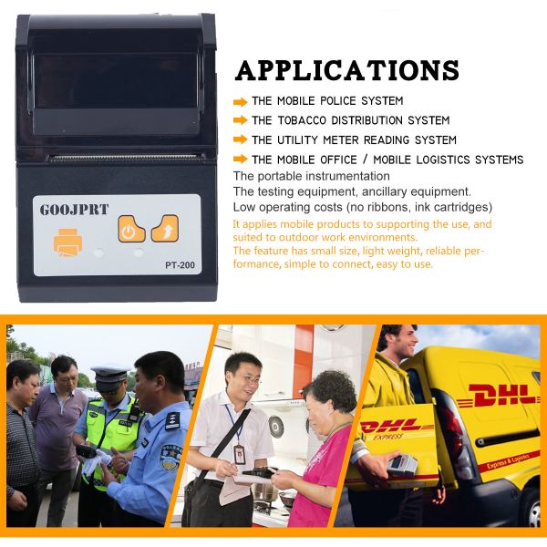 2 Inch 58mm Thermal Receipt Printer Thermal Line Printing Windows Driver