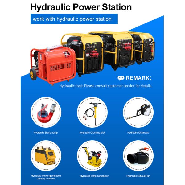Hydraulic Earth Auger 13HP Hydraulic Power Station with 18L Hydraulic Tank Capacity