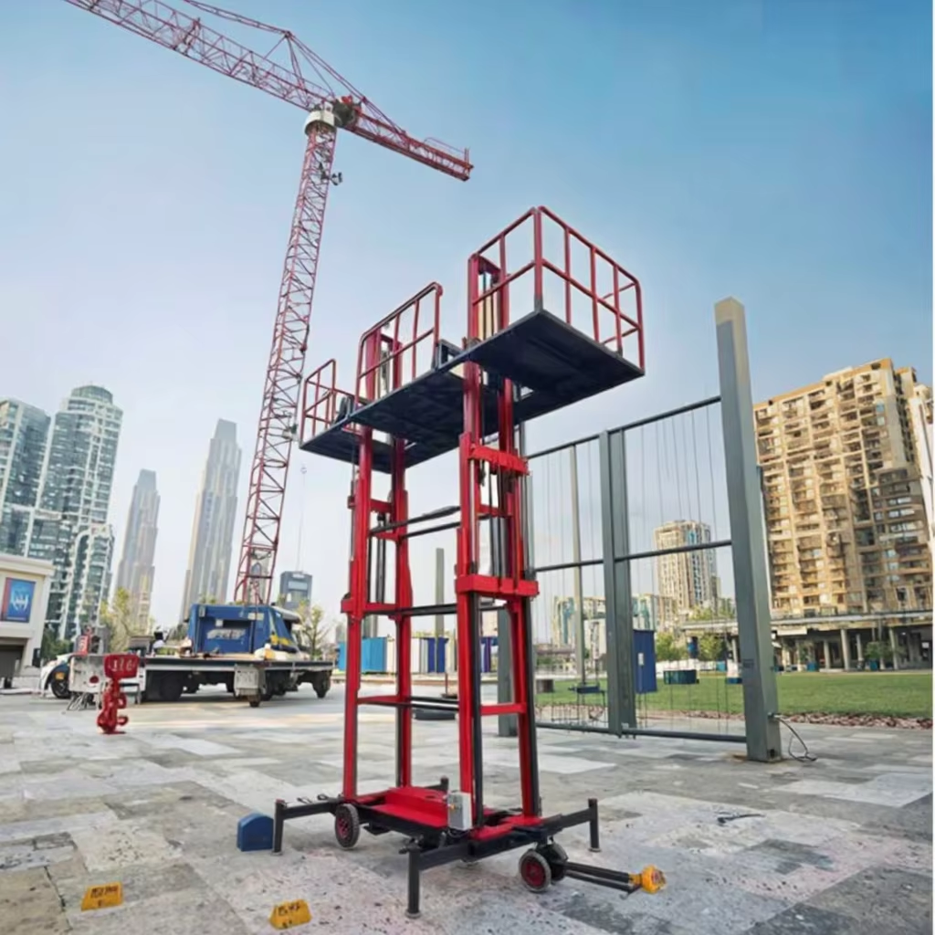 Remote Control Electric Lifting Scaffold For Indoor Warehouse Building Construction