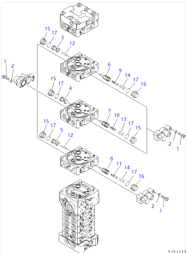 723-21-04200 7232104200 723-29-50601 723-29-50600 For Komatsu PC78MR-6 PC78US-6 PC78UU-6 EXCAVATORS PARTS Hydraulic MAIN CONTROL VALVE aftermarket