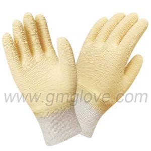 Quality Latex Dipped Work Gloves, Crinkle Grip wholesale