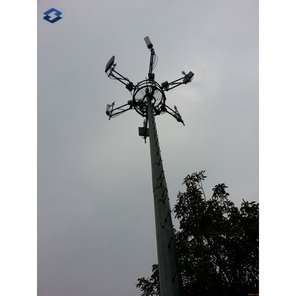 3mm Monopole Telecommunication Tower Powerline Electric Steel Poles