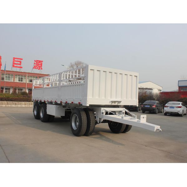 12R22.5 Tire 20tons 30tons Fence Trailer Bulk Cargo Tractor Hydraulic Dump Full Trailer