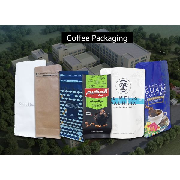 Coffee Tea Resealable Zipper Aluminum Foil Pouches