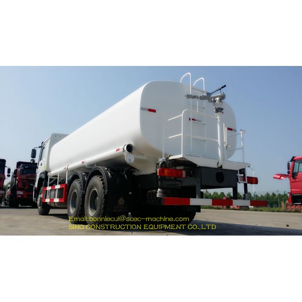 Stainless Steel Sinotruk Howo 6x4 Tractor Truck 18000 Liters Mobile Fuel Truck