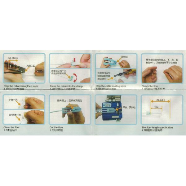 5G LX58 SC UPC FTTX Field Installable Connector Fiber Optic Flat Cable Blue