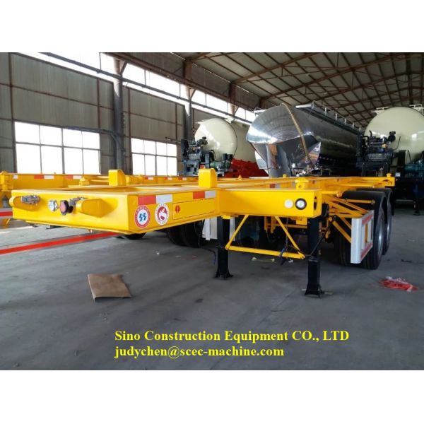 20 Feet Container Skeleton Semi Trailer Max.Loading 35t Bone Frame Chassis Truck