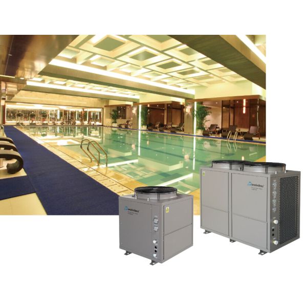 Freestanding Swimming Pool Heat Pump Hot Water With Titanium Heating