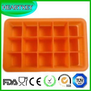 Quality Silicone Ice Cube Tray 15 Perfect Square Ice Tray Non-stick Ice Cube Maker Mold wholesale