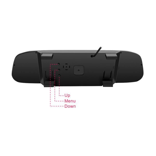 Night Vision Car Backup Camera Mirror 5'' Display Size Color CCD 7070 Image Device