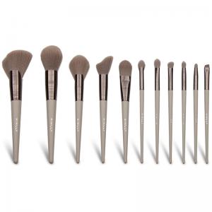 China 12 Piece Face Makeup Brush Set Cruelty Free Synthetic Cosmetic Tools on sale