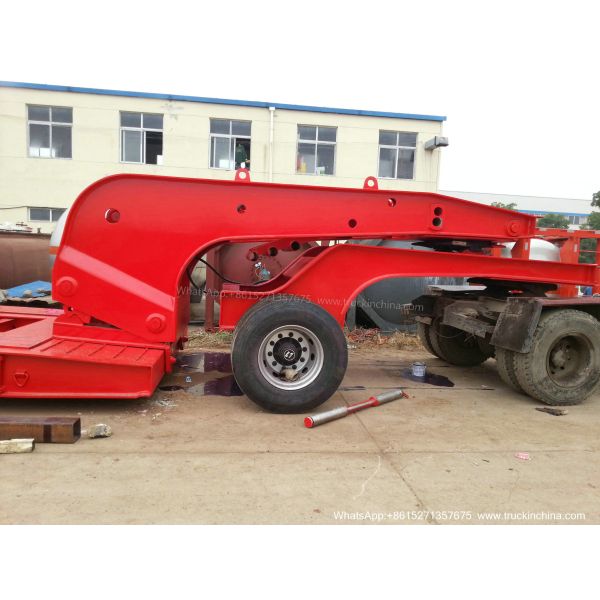 Gooseneck Lowbed Trailer Dolly for Heavy Duty Heavy Machine Lowbed Semi Trailer 80 ton 100Ton WhatsApp:8615271357675