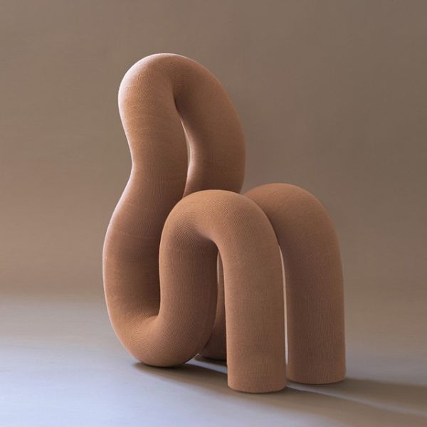 Minimalist Fabric Leisure Nailhead Accents Chair Creative Art Deco Sofa Chair