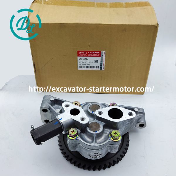 EexcavaStart YAMATO Oil Pump ME034664 L220-0007M for Mitsubishi 6D14 Engine