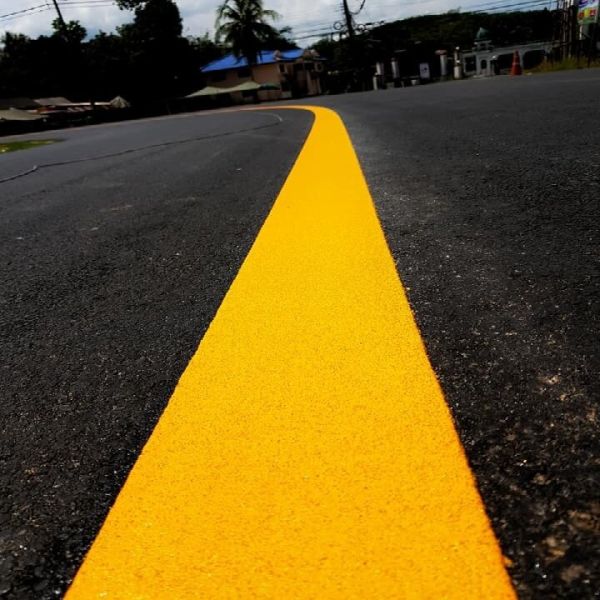 C5 Resin Yellow Road Paint , Thermoplastic Pavement Marking Paint With Superior Adhesion