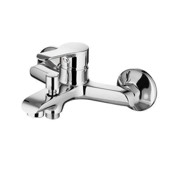 CONNE Brass Wall Mounted Bath Shower Mixer Tap Easy To Install