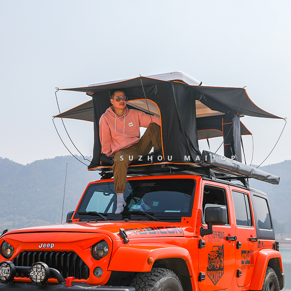 Compact closed position showing sleek ABS shell design