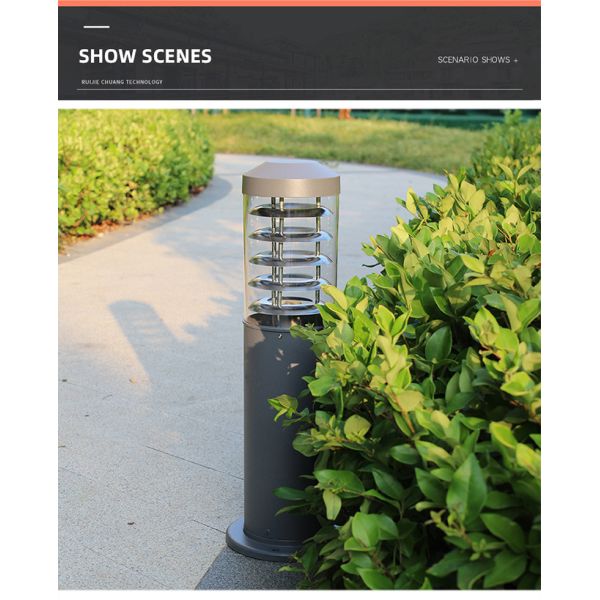 Backyard LED Lawn Lights E27 220V 145x600MM Hotel Villa Landscape